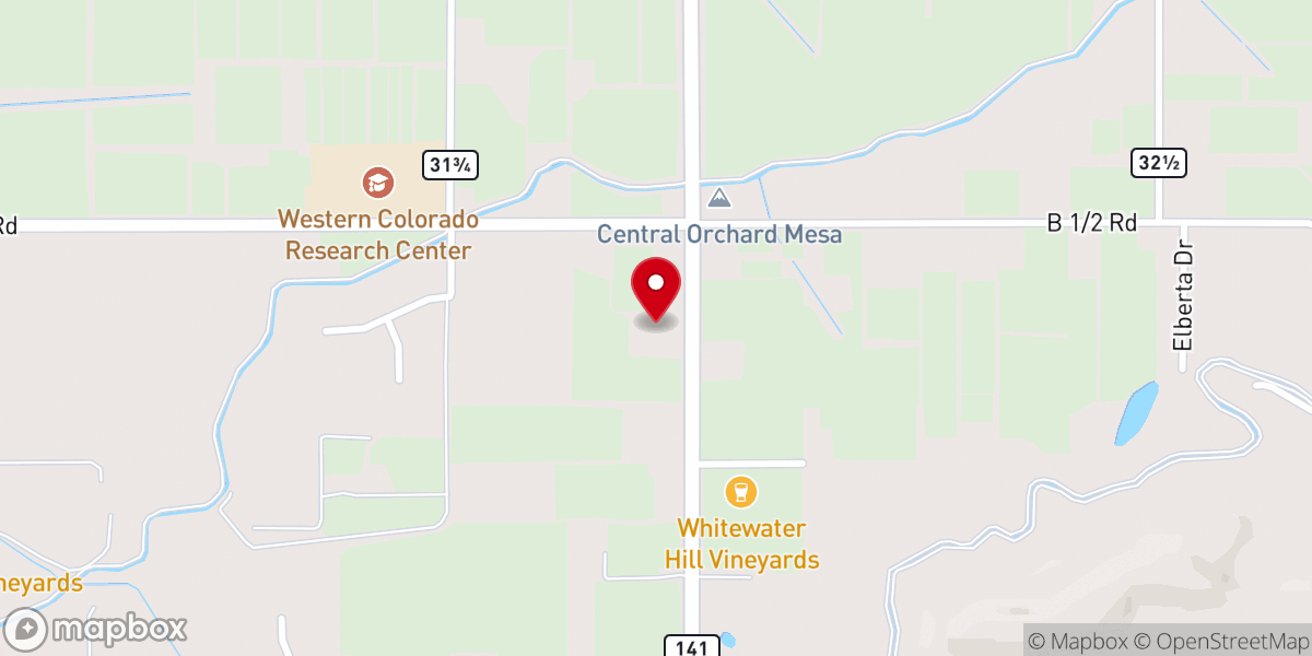 Map showing location of Covenant Presbyterian Church