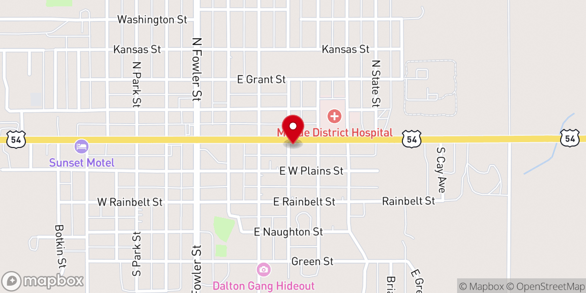 Map showing location of Countryside Biblical Counseling Center