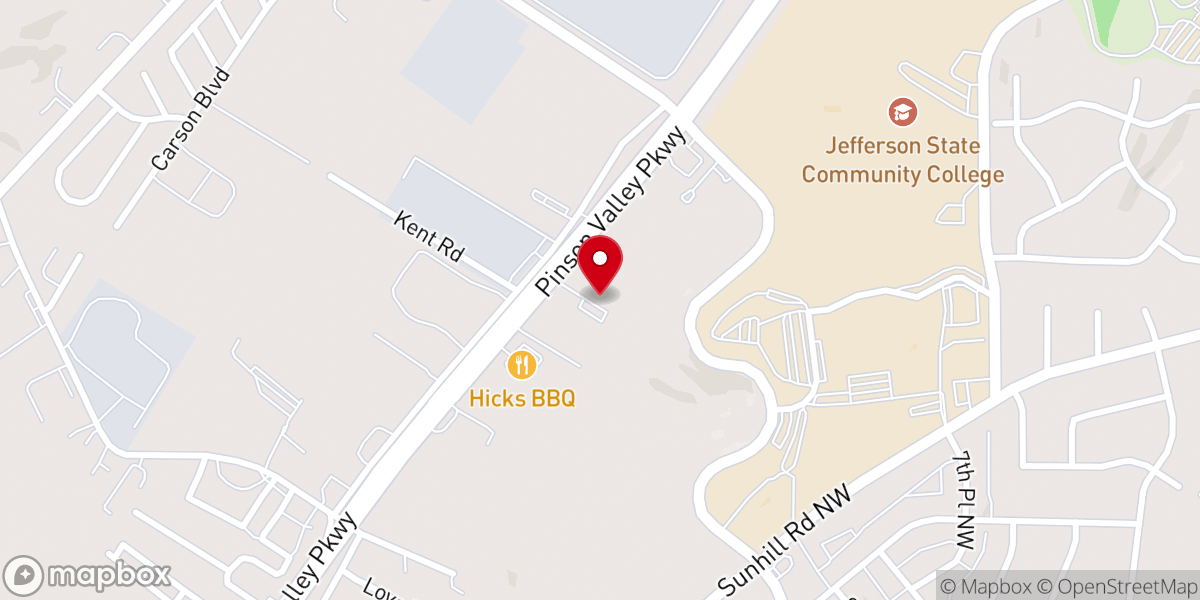 Map showing location of Harvest Community Church