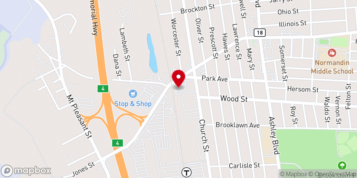 Map showing location of Lamb of God Christian Church