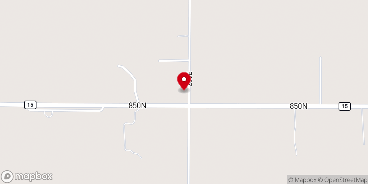 Map showing location of Little Prairie Christian Church