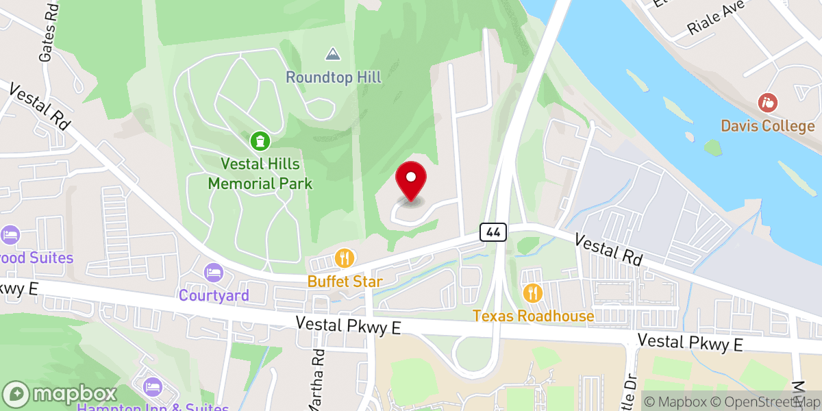 Map showing location of Annunciation Greek Orthodox Church
