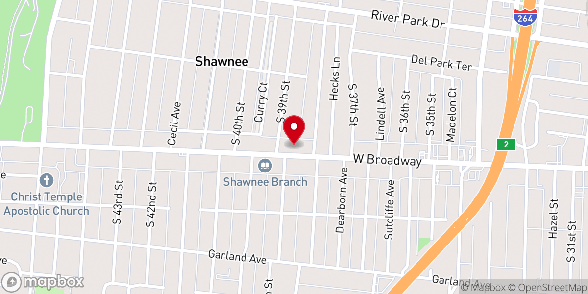 Map showing location of Emmanuel Baptist Church Inc