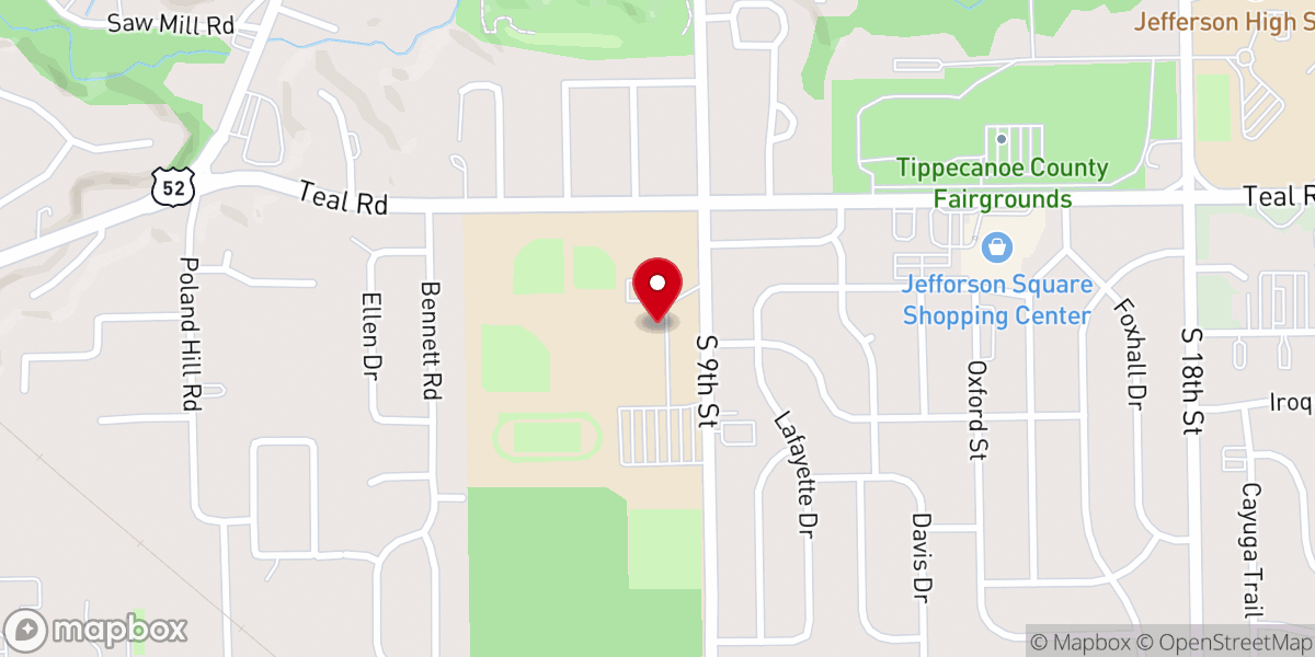 Map showing location of Saint Joseph Chapel