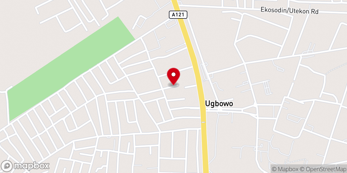Map showing location of LIVING FAITH CHURCH BDPA1 BENIN CITY