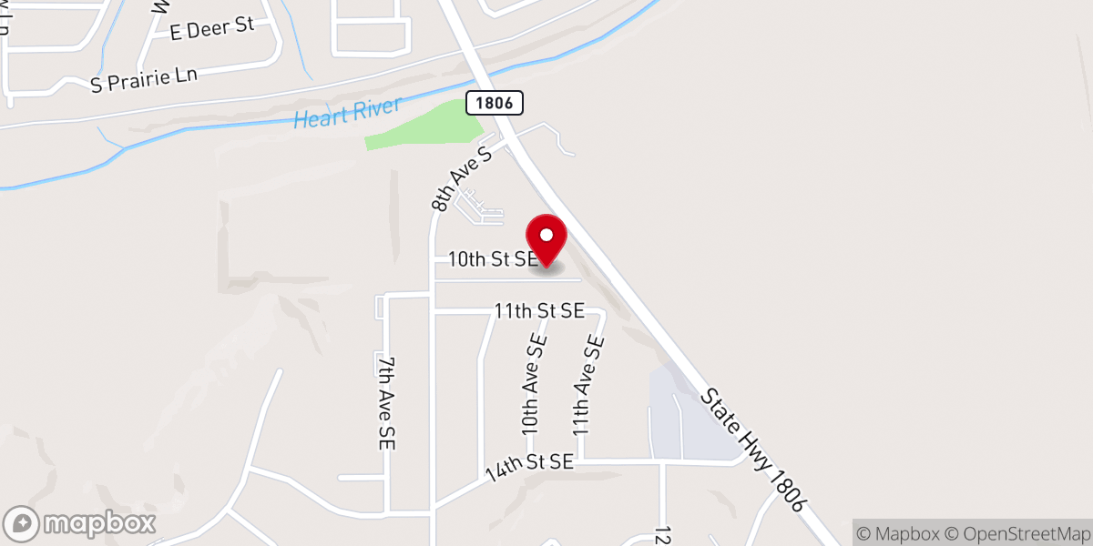 Map showing location of American Lutheran Church