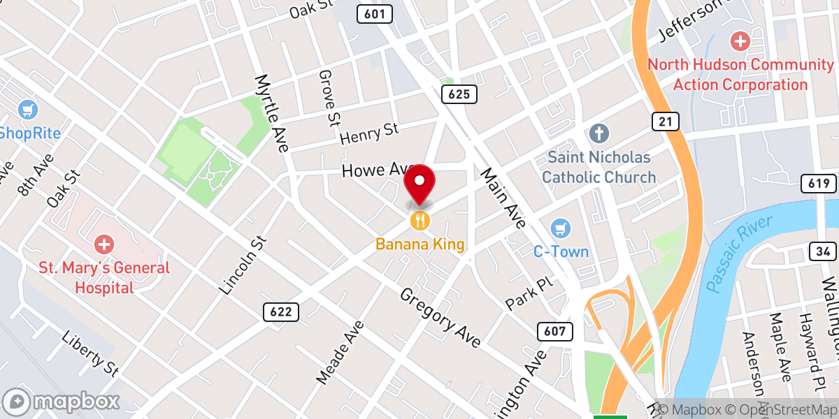 Map showing location of Clifton Passaic Eruv