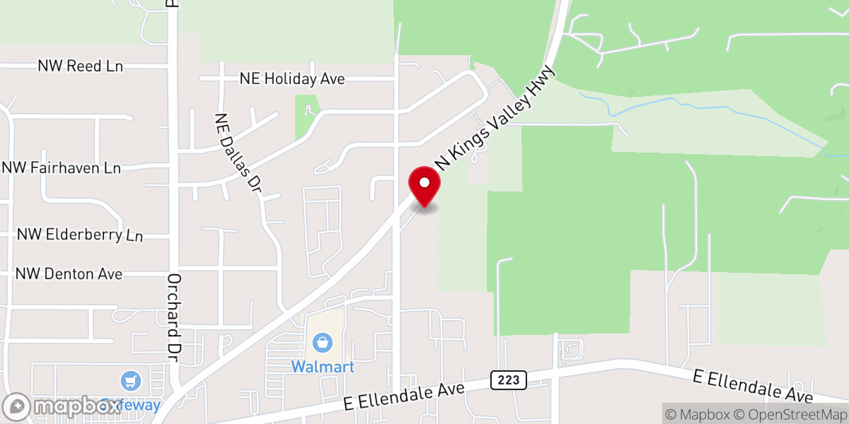 Map showing location of The Grove Community Church of the Nazarene