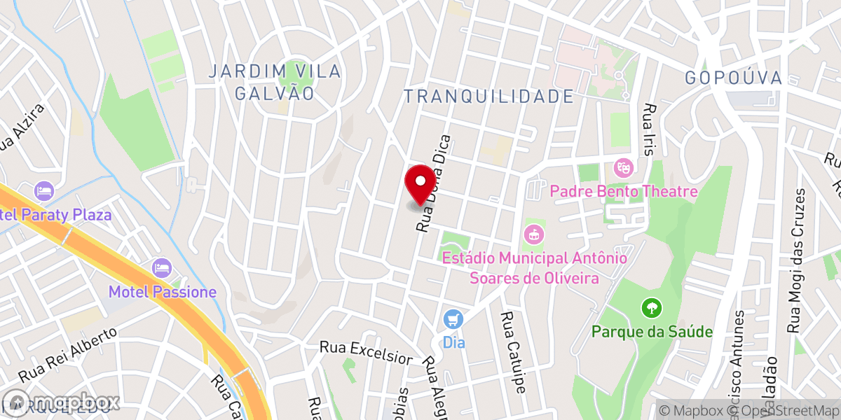 Map showing location of Igreja Evangélica Pentecostal Brasil para Cristo Guarulhos