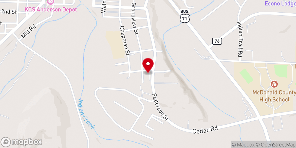 Map showing location of Methodist Church