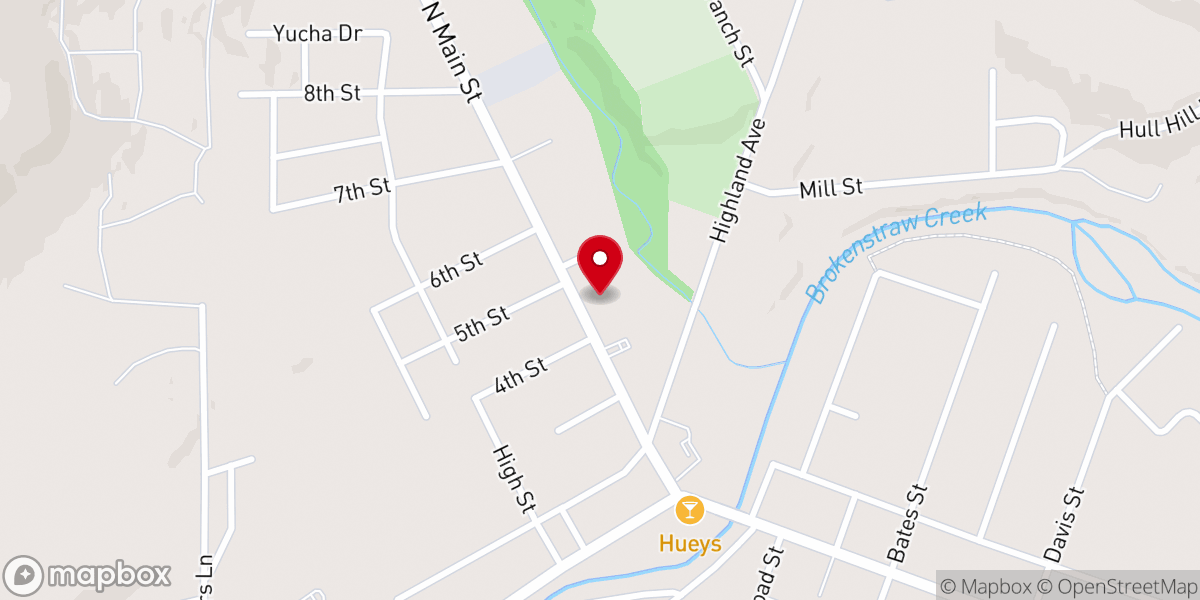 Map showing location of Saint Lukes Church