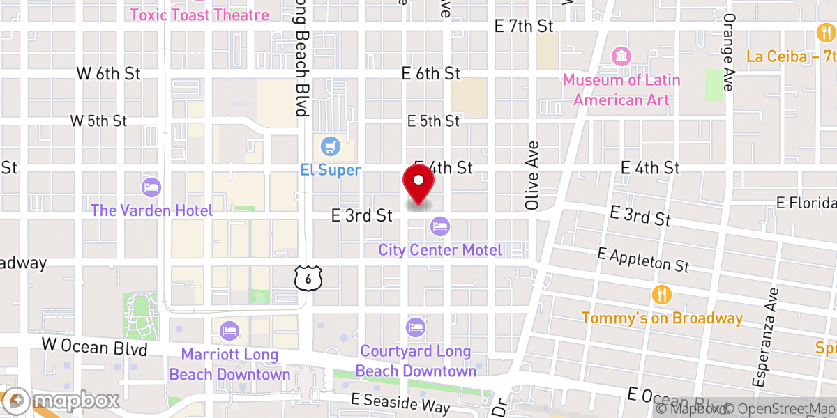Map showing location of Christian Church in Action