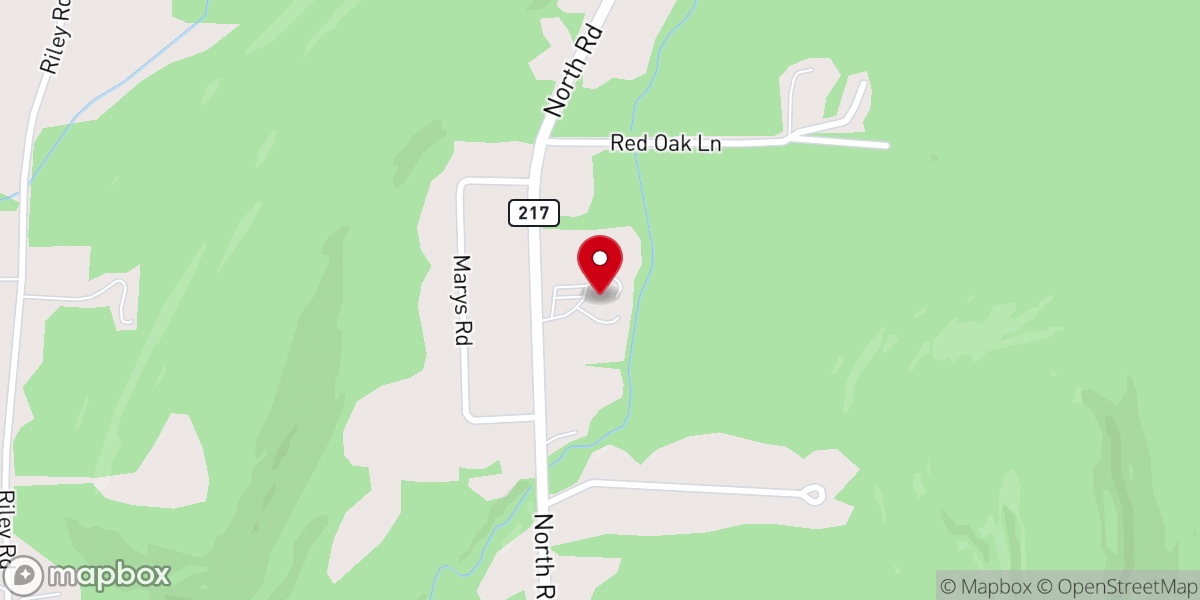 Map showing location of West Windsor Baptist Church