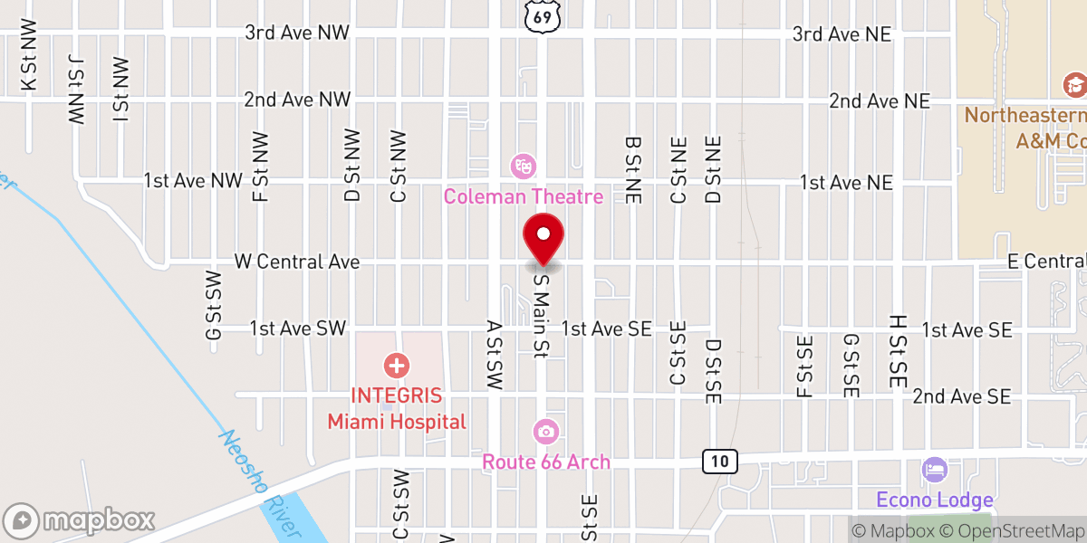 Map showing location of Jacob Berry Ministries Inc