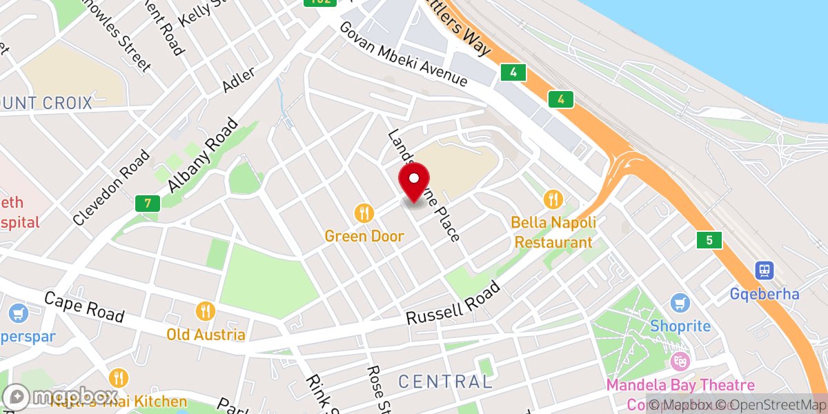 Map showing location of Centenary Methodist