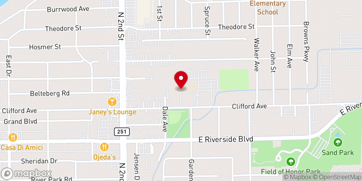 Map showing location of St Bridget Catholic School