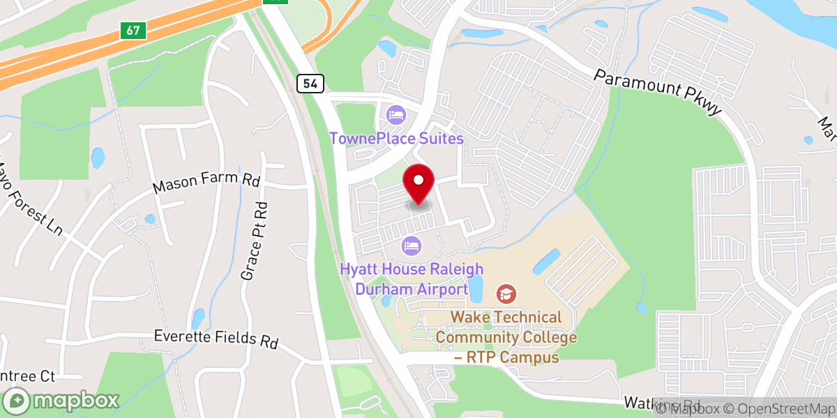 Map showing location of Morrisville Dry Cleaners