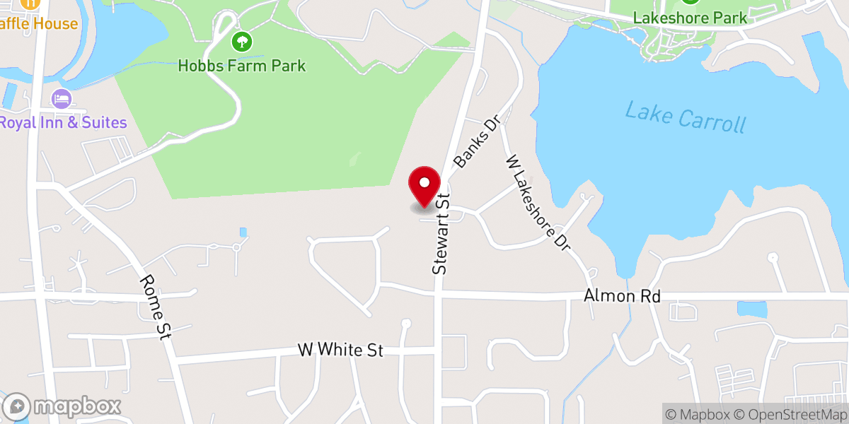 Map showing location of Carrollton Union Missionary Baptist Association Inc