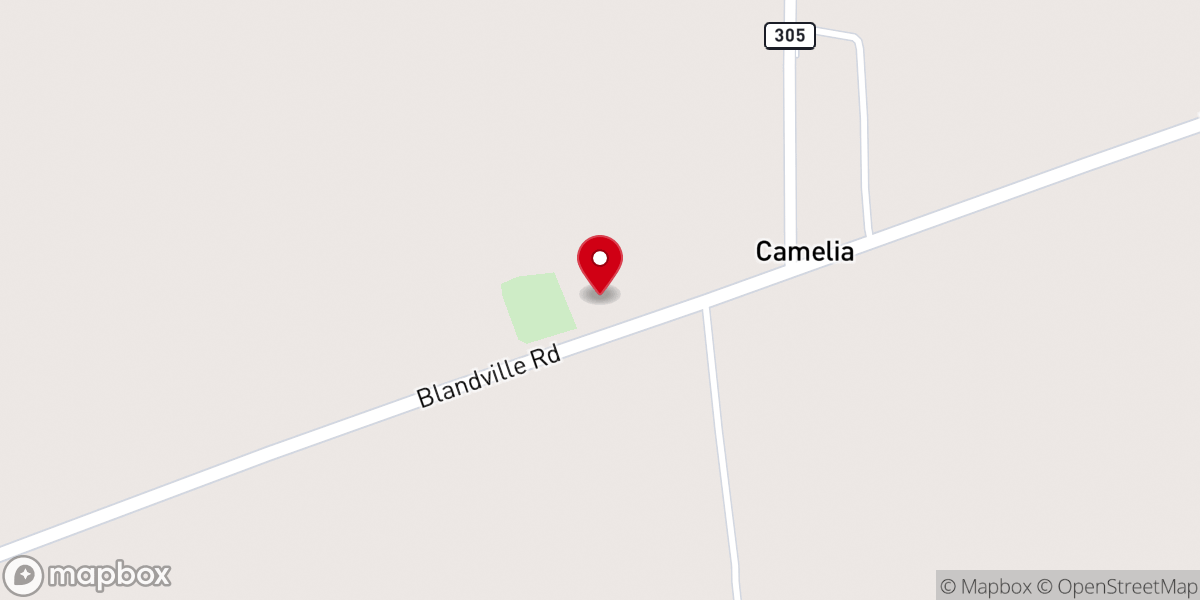 Map showing location of Mount Zion Baptist Church