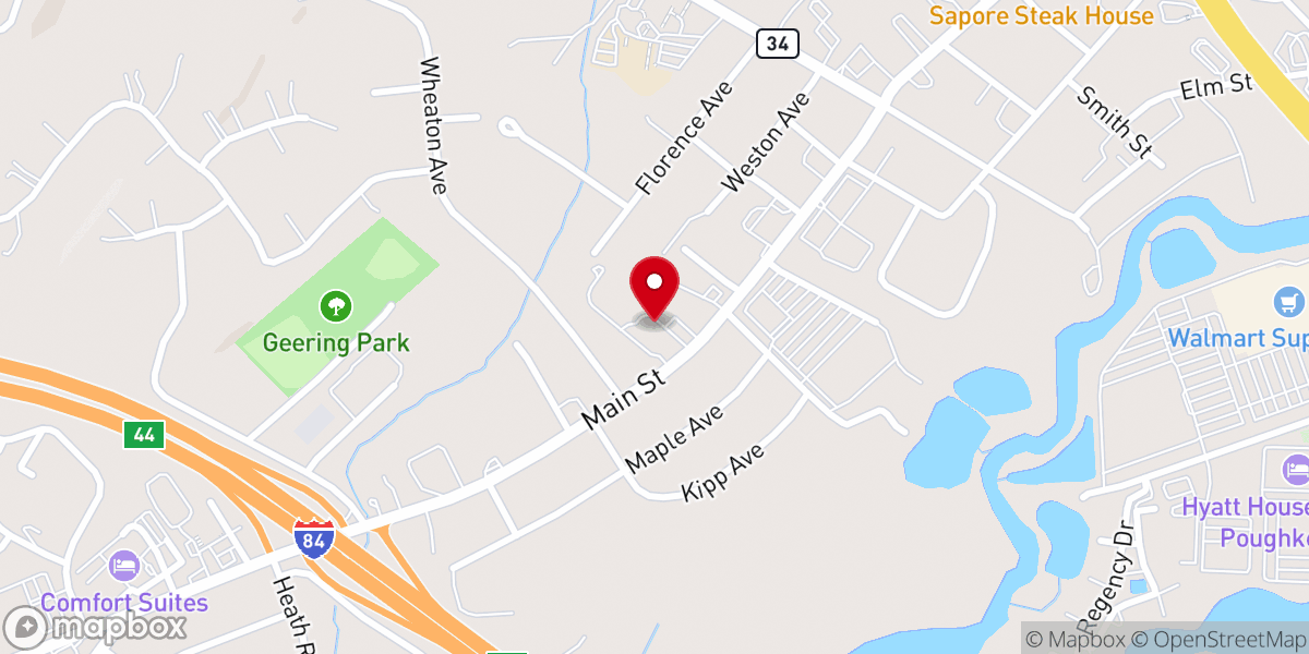 Map showing location of Fishkill Church of the Nazarene