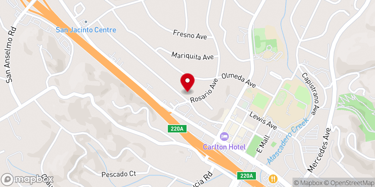 Map showing location of Evangelical Free Church of Atascadero