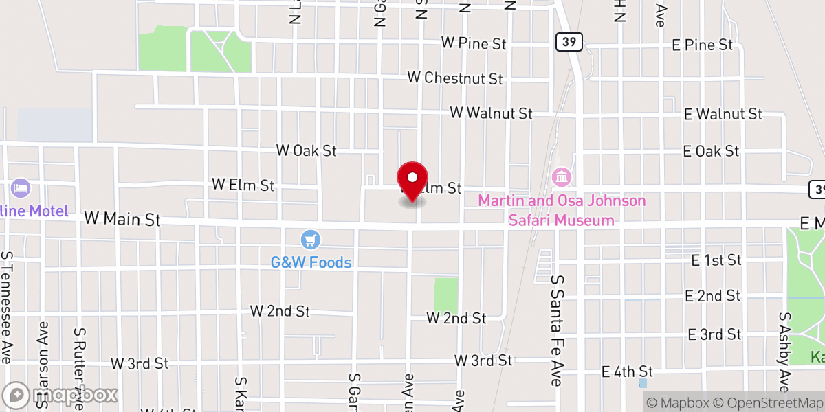 Map showing location of Welcome to Our Church