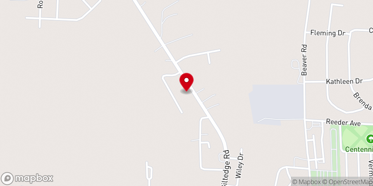 Map showing location of First Baptist Munford