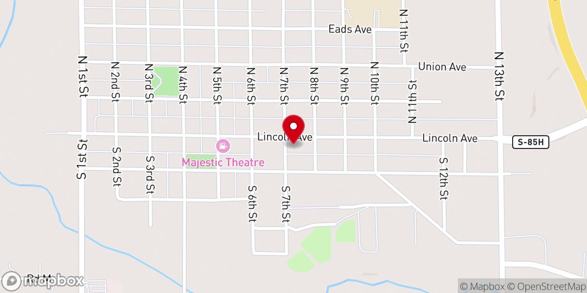 Map showing location of Hebron Global Methodist Church