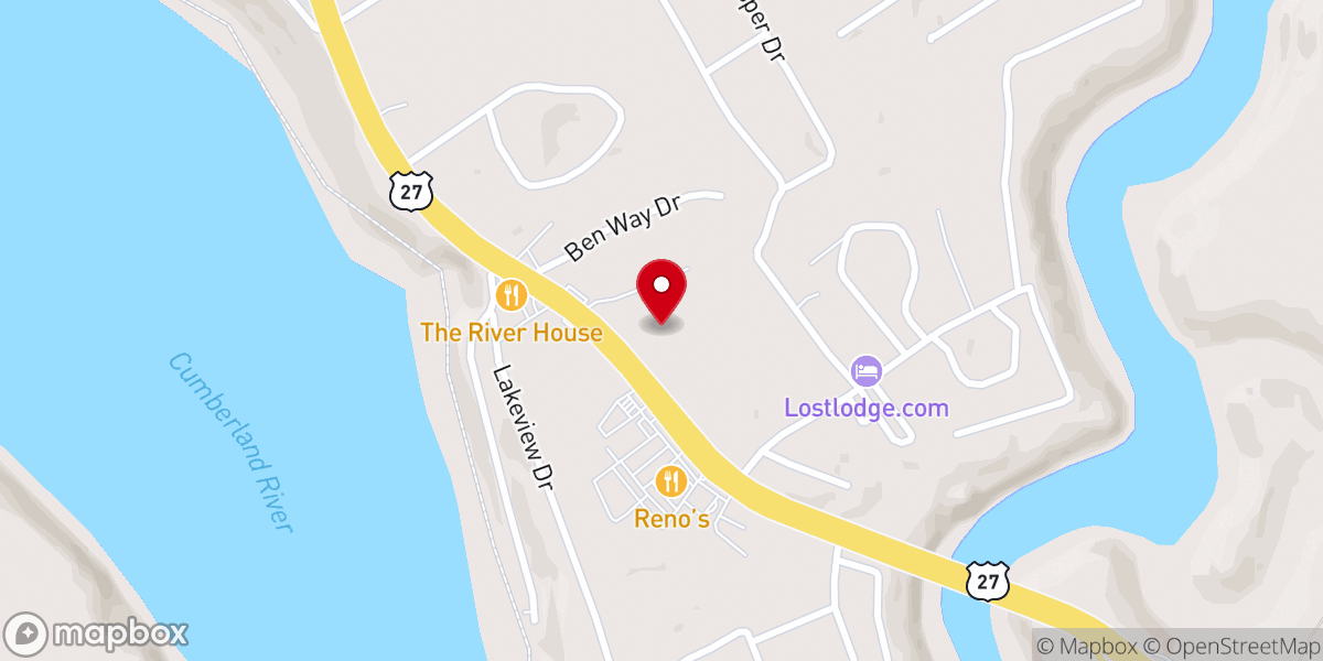 Map showing location of Harmony Fellowship Baptist