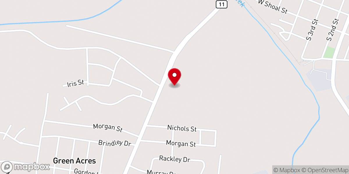 Map showing location of Saint Andrew Community Church