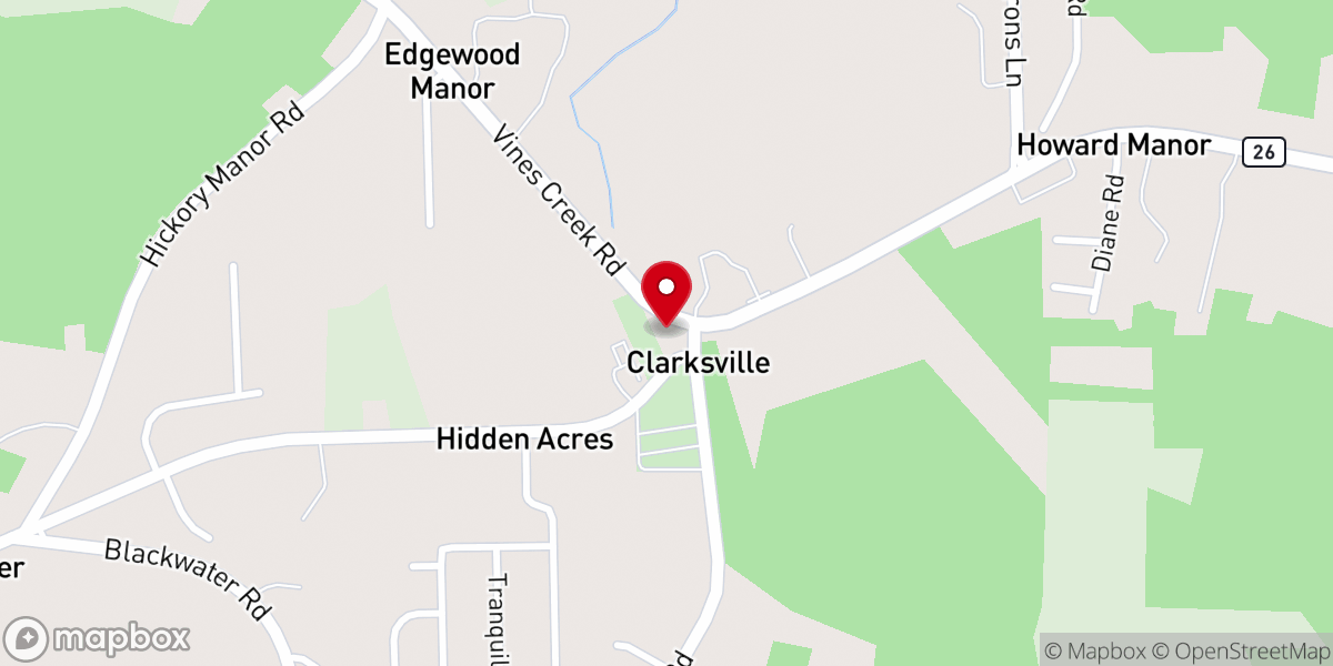Map showing location of Saint George's United Methodist Church