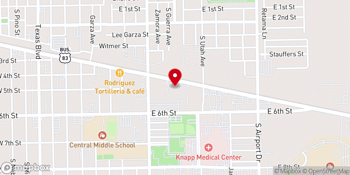 Map showing location of RGV Christian Church