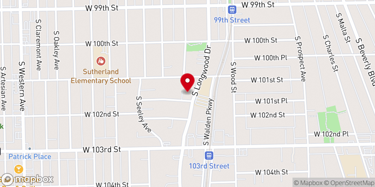 Map showing location of St Barnabas Catholic Church
