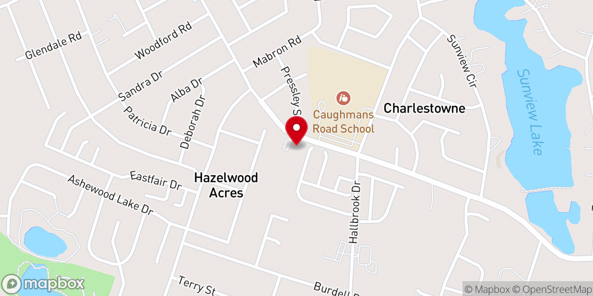 Map showing location of Miracle Faith Christian Center