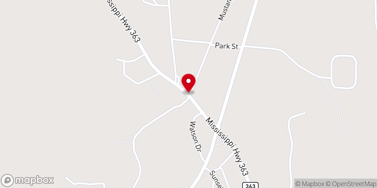 Map showing location of Mantachie