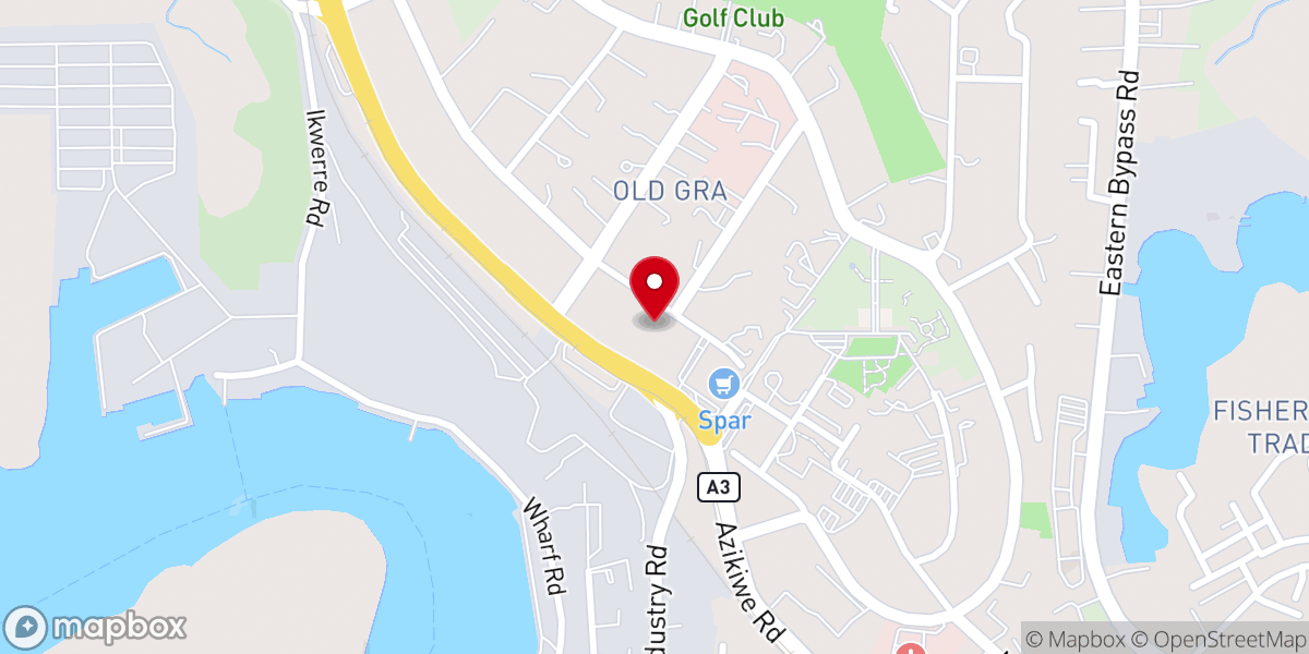 Map showing location of Christ Church, Port Harcourt