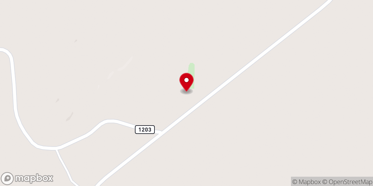 Map showing location of Mississippi Baptist Church