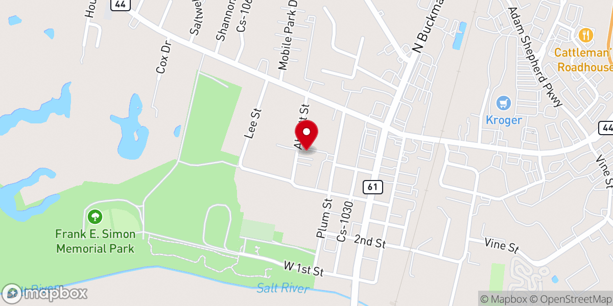 Map showing location of Saint Aloysius