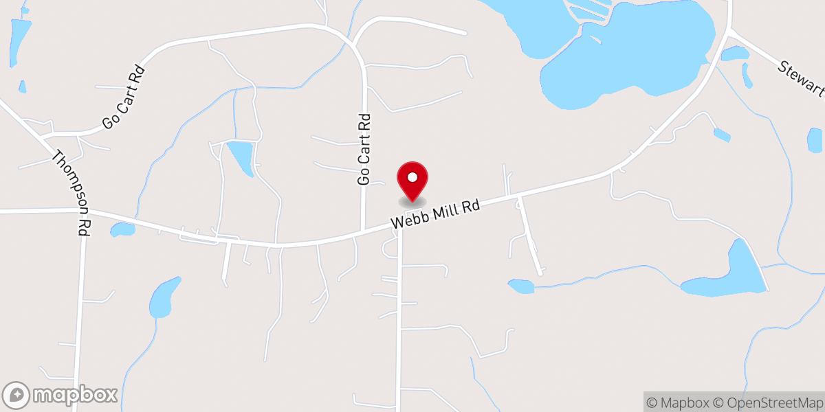 Map showing location of Faith Free Will Baptist Church