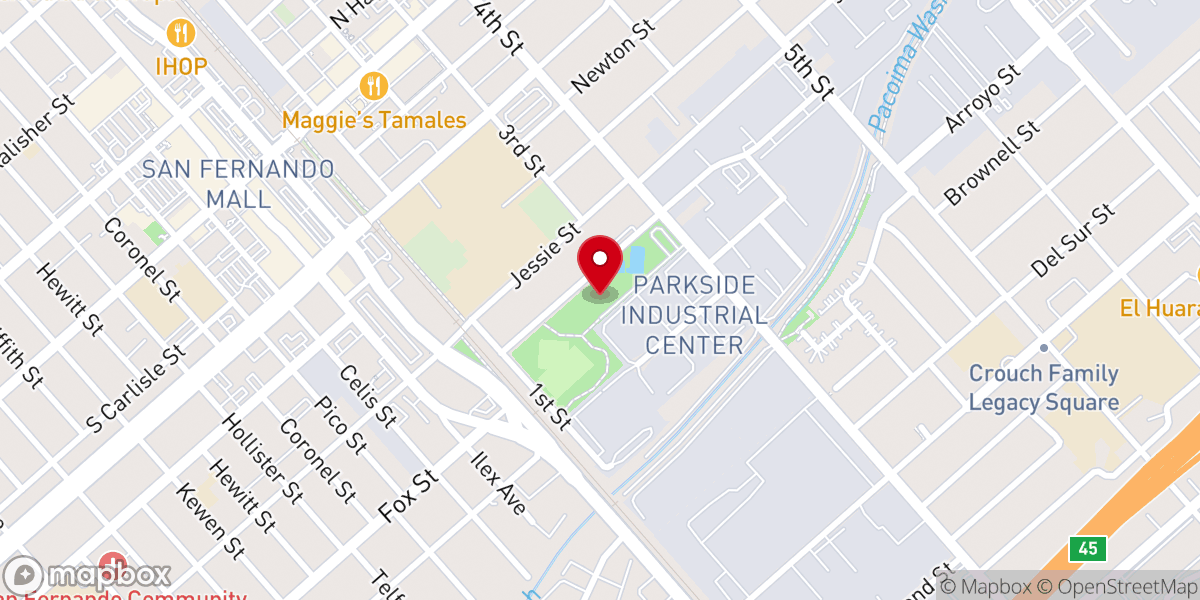 Map showing location of La Roca City Church