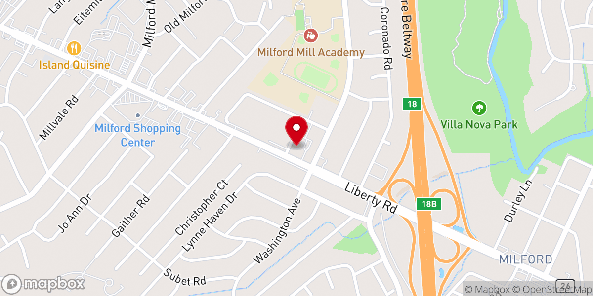 Map showing location of Journey of Faith Church