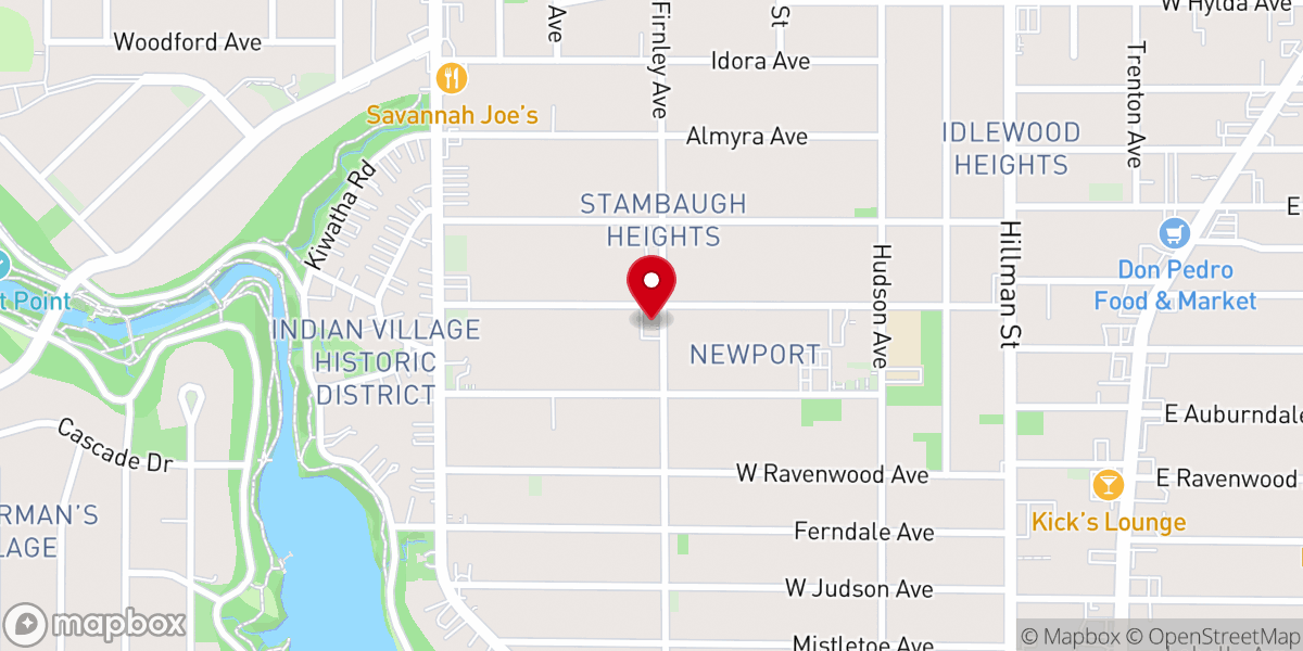 Map showing location of Holy Trinity Missionary Baptist Church