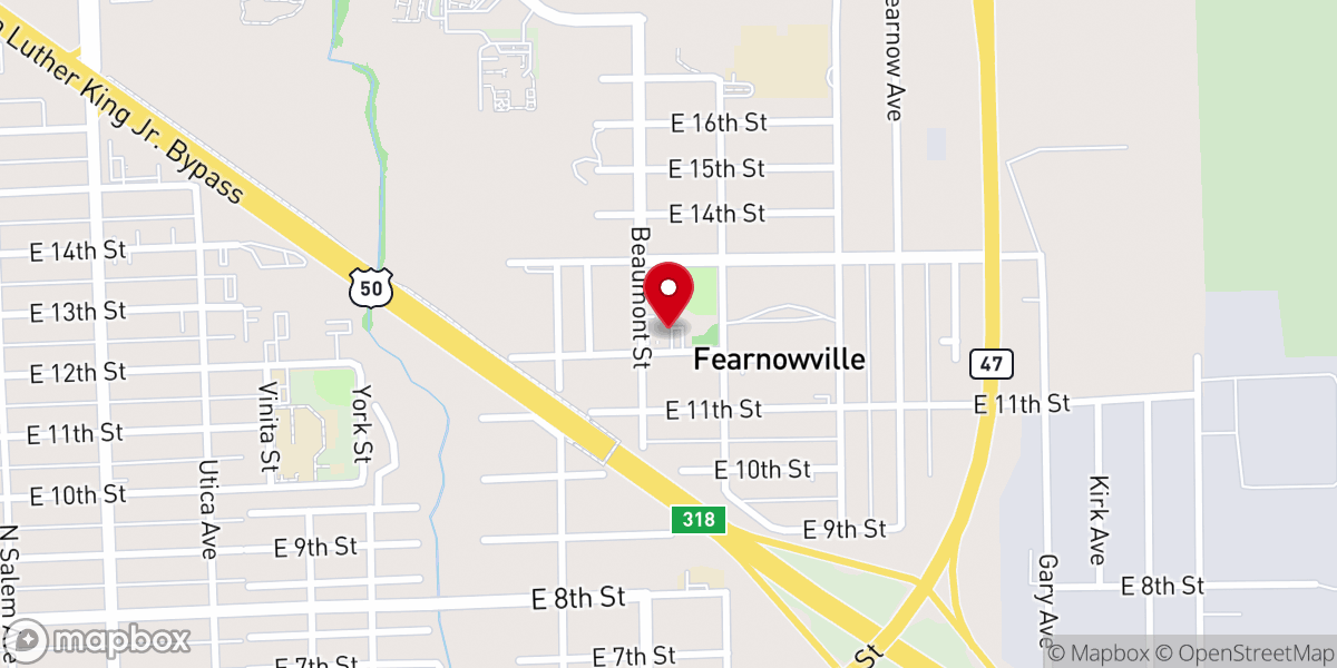 Map showing location of St Anne's Catholic Church