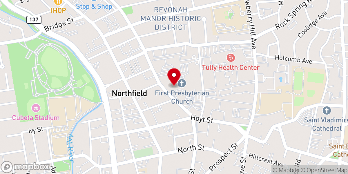 Map showing location of Fish Church
