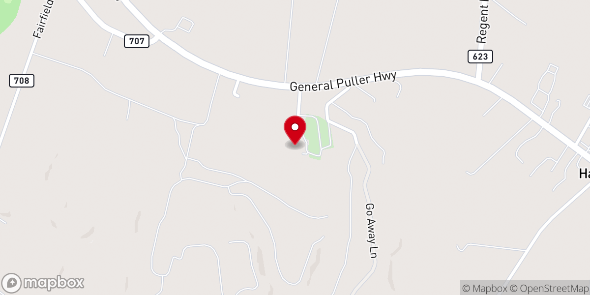 Map showing location of Lower United Methodist Church