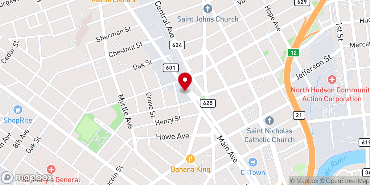 Map showing location of Iglesia EvangÉLica Manantial De Agua Fresca Inc