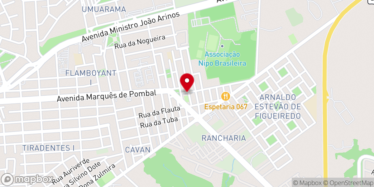 Map showing location of Igreja Evangélica Pentecostal Ministério Vista Verde
