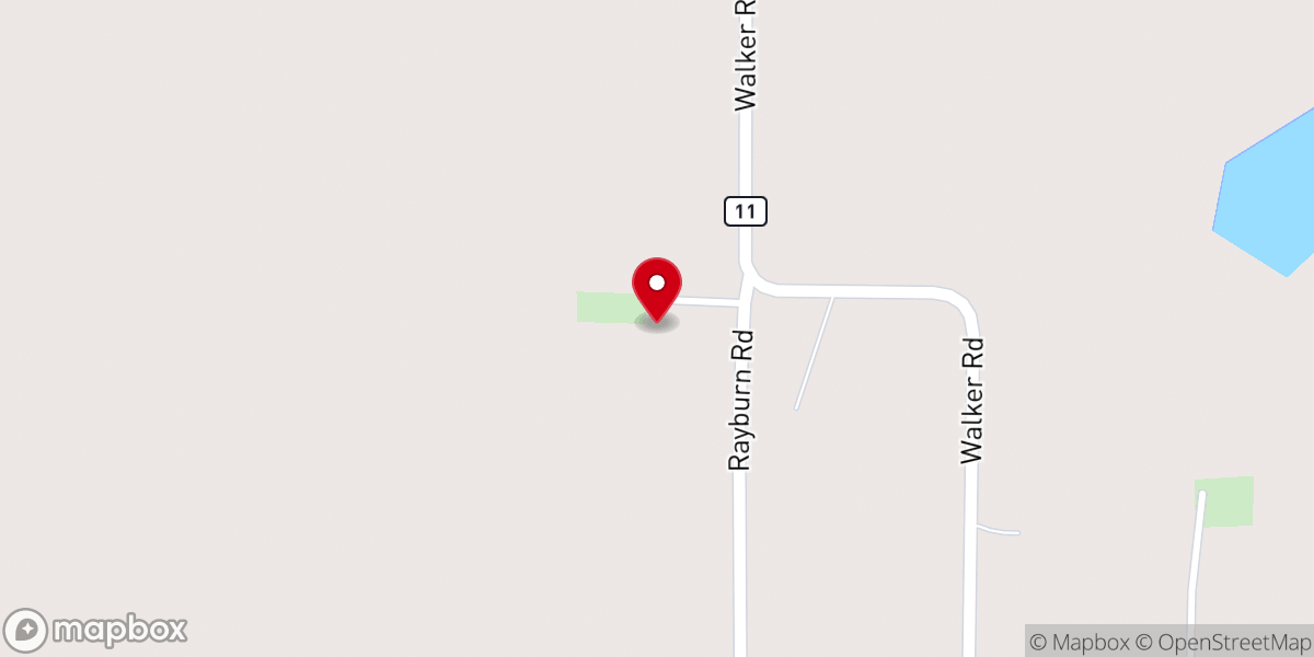 Map showing location of Ellis Chapel United Methodist Church