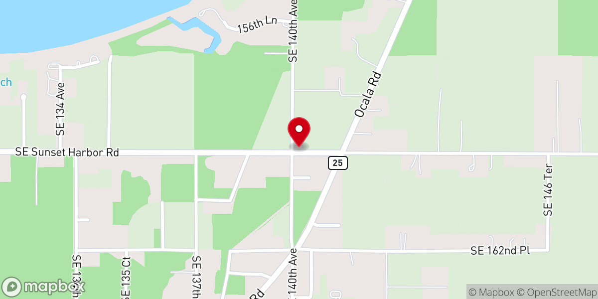 Map showing location of Stanton First Baptist Church
