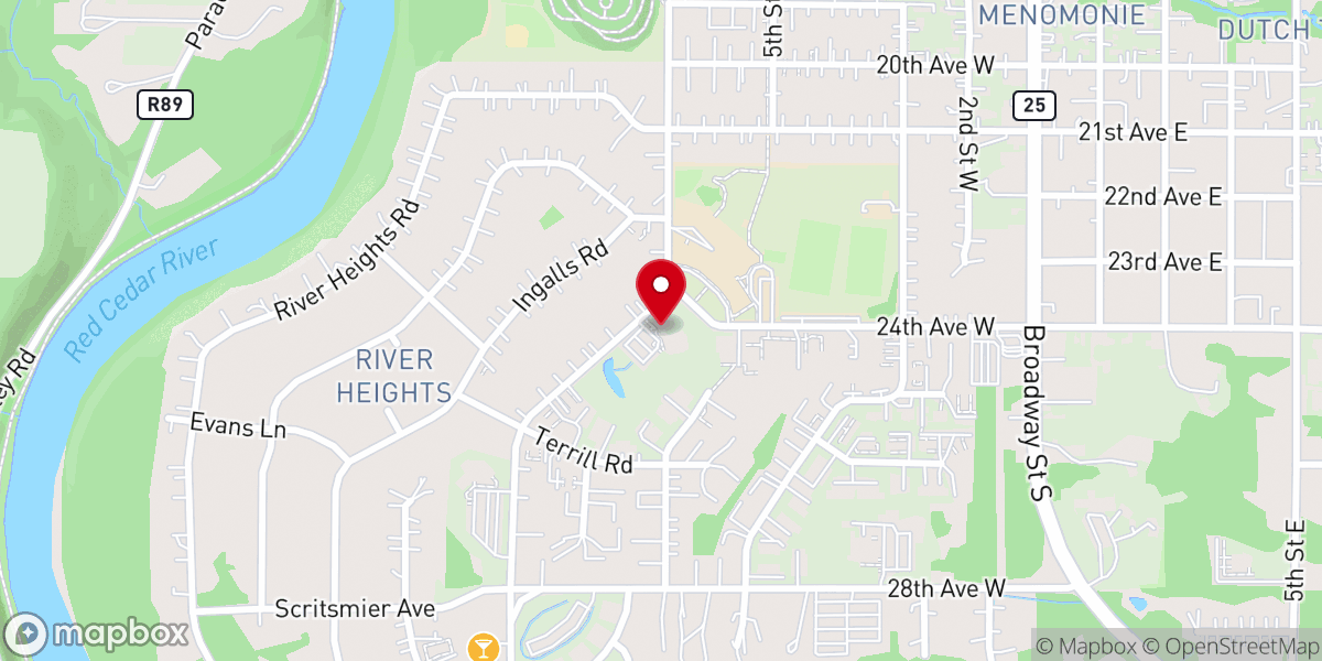 Map showing location of New Life Lutheran Church